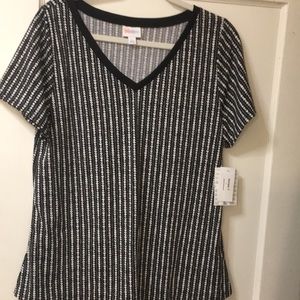 Nwt Lularoe christy large black & white
